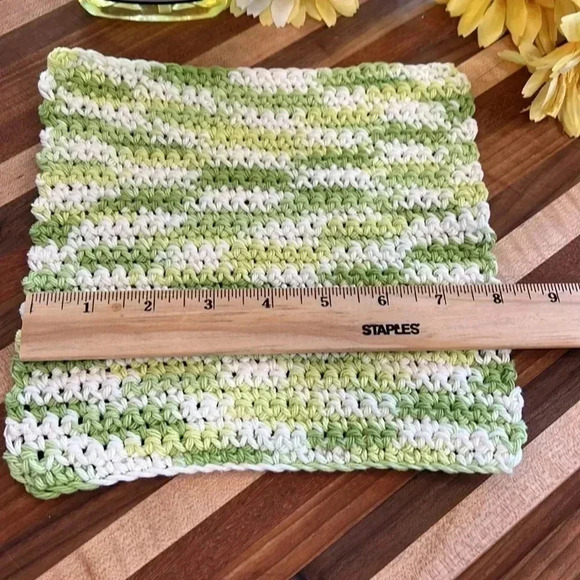 100% Cotton Handmade Washcloths - Set of 3 - Picture 8 of 8